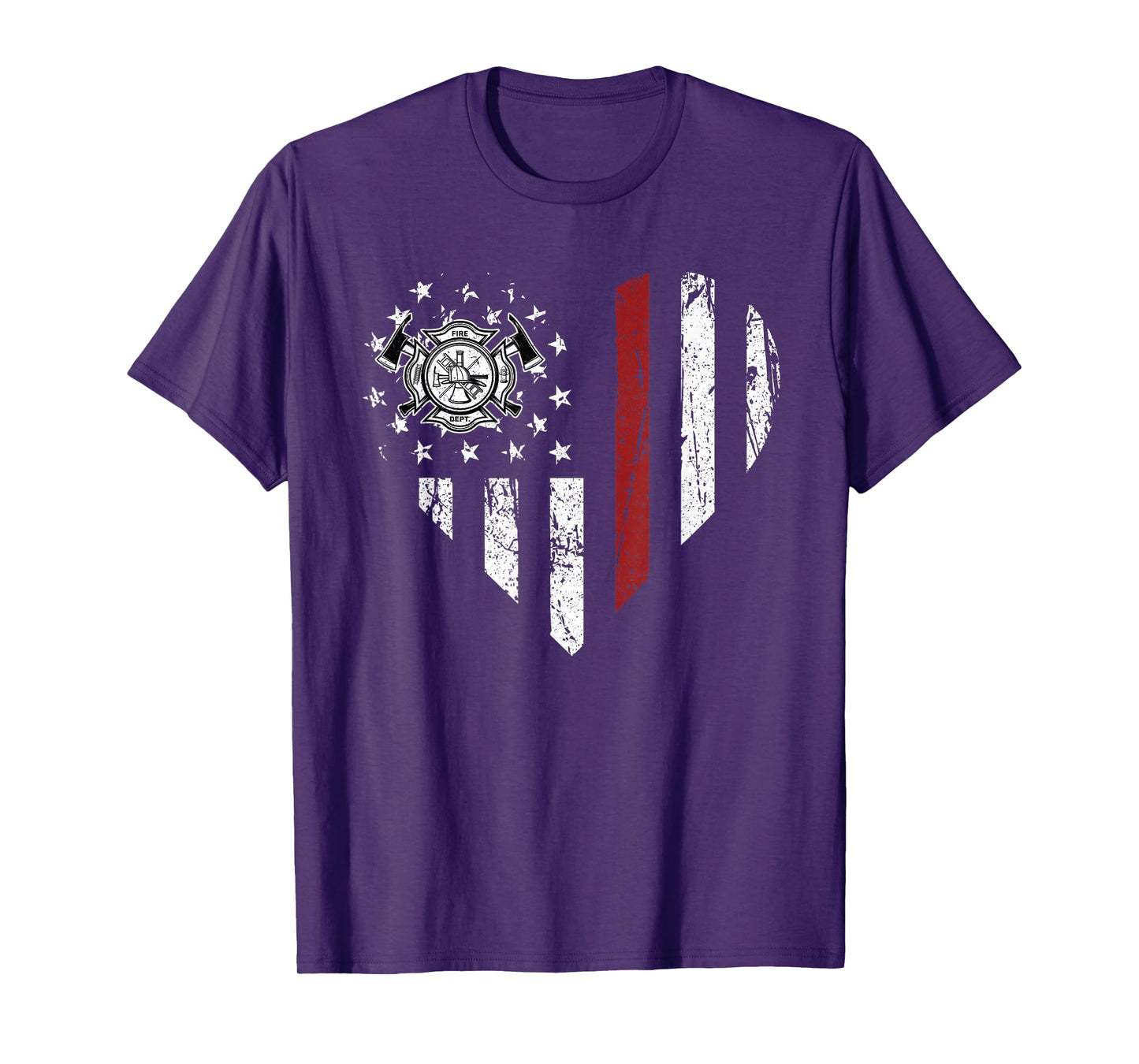 Heart Firefighter EMT Department Vintage Fireman Men Women T-Shirt