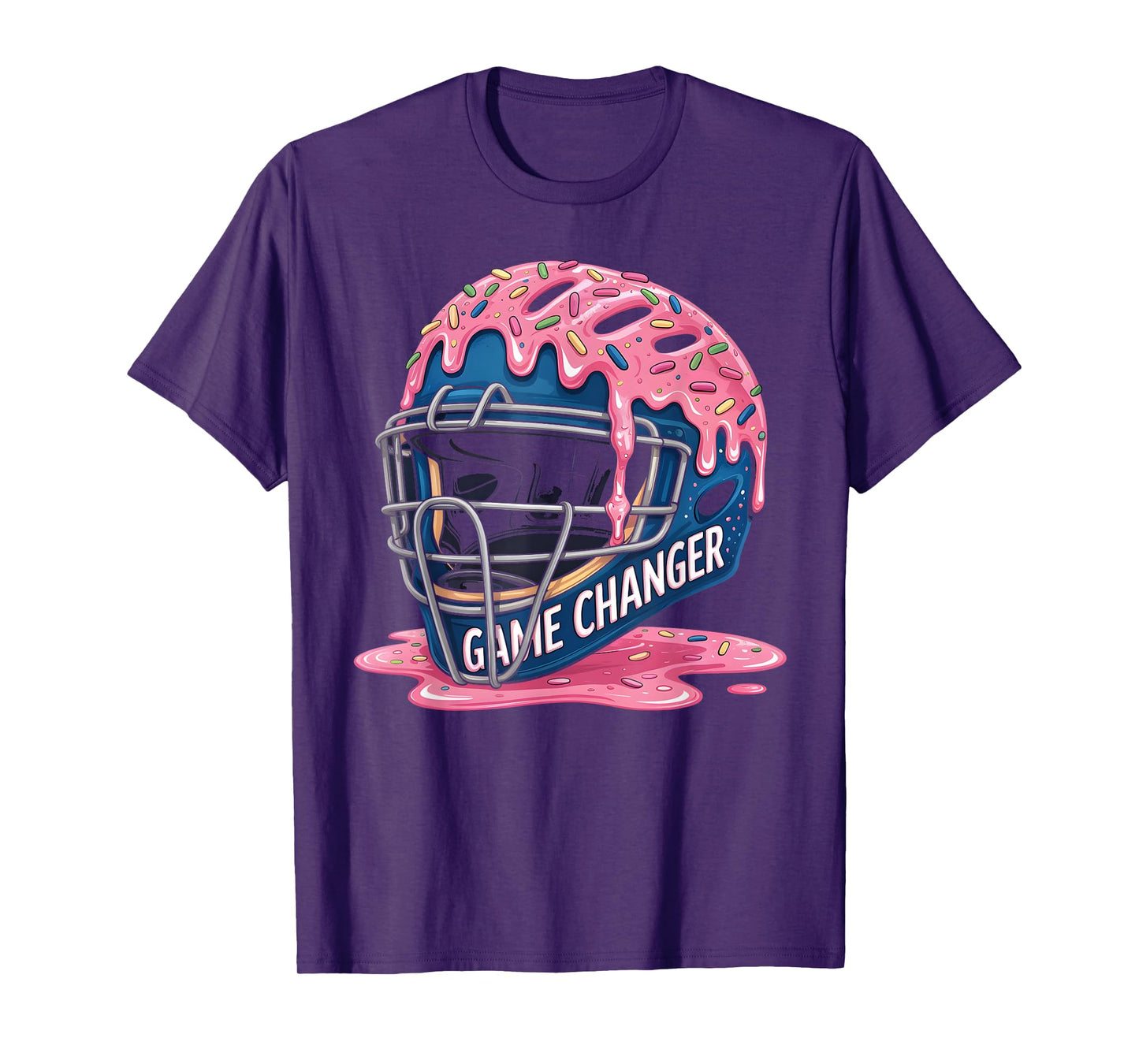 Baseball Ice Cream Drip Catcher Helmet Youth Boys Drip T-Shirt