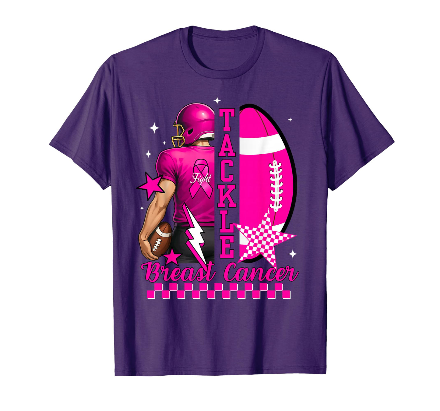 Tackle Breast Cancer Awareness American Football Men Women T-Shirt