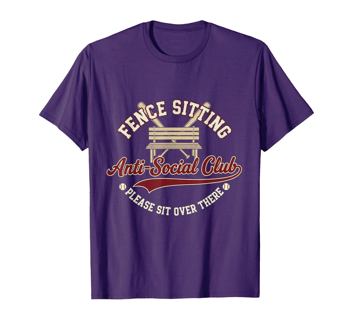 Fence Sitting Anti-Social Club Please Sit Over There T-Shirt