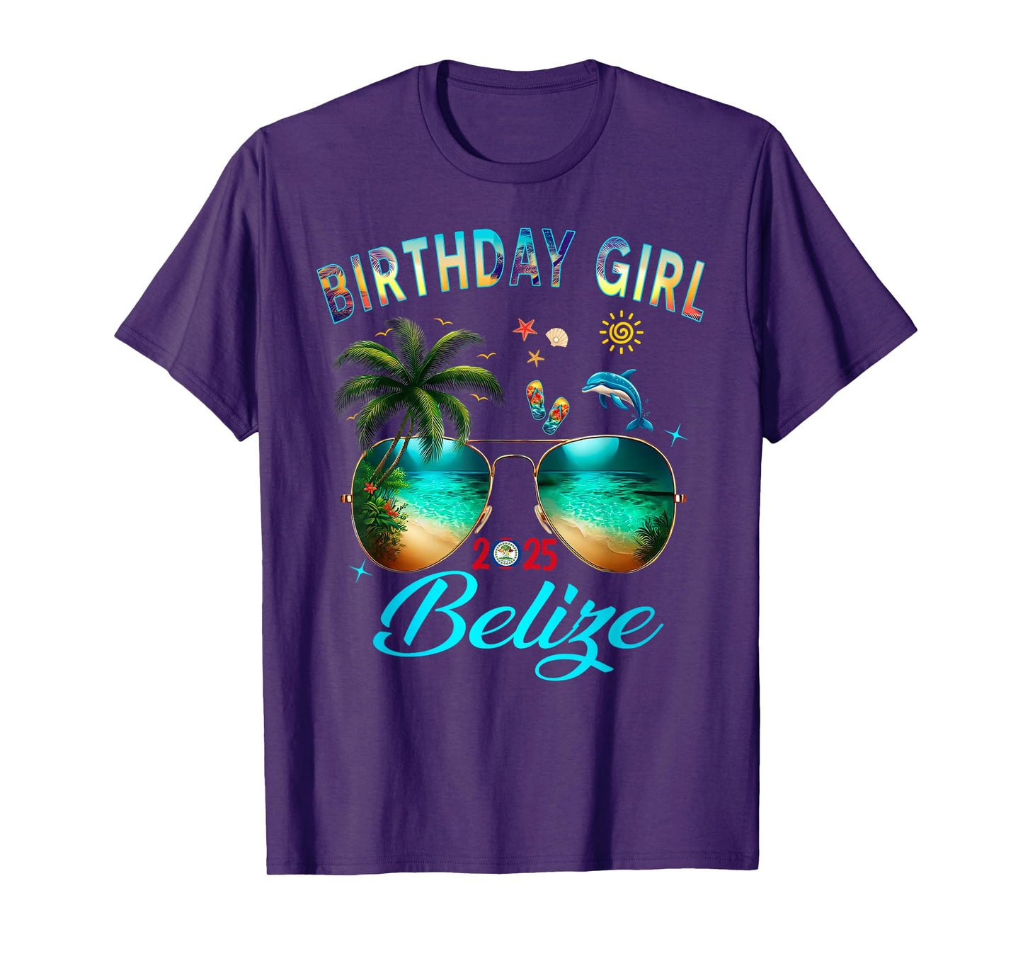 Belize Birthday Besties Trip 2025 Vacay T-Shirt