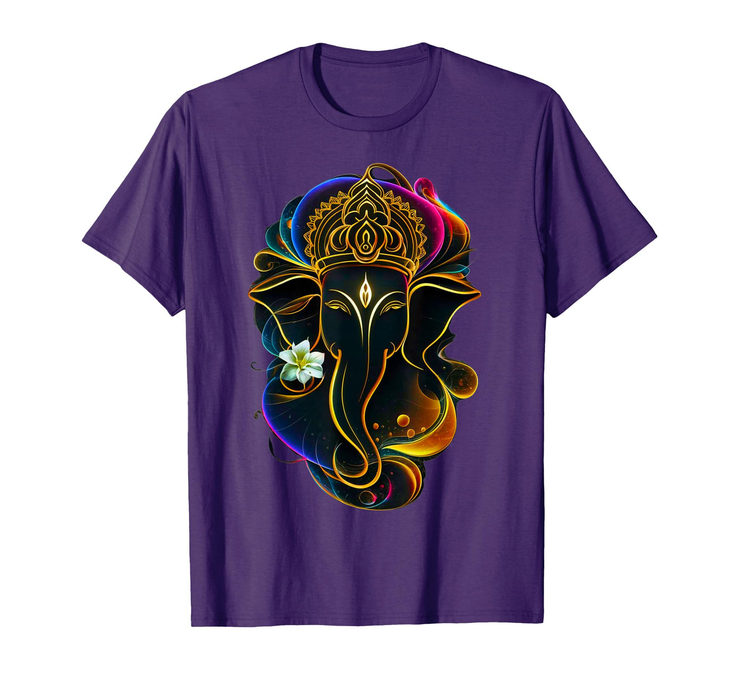 Hindu Ganesha Puja Elephant God India Meditation Yoga Murti T-Shirt