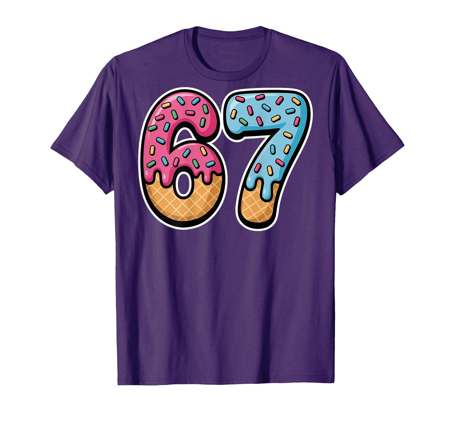 67 Ice Cream Drip (Back only) T-Shirt