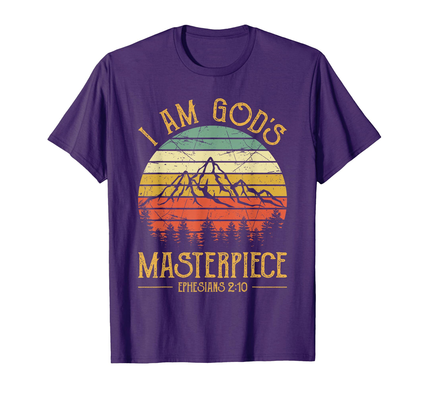 I Am God's Masterpiece Tshirt Mens Womens Kids Christian T-Shirt