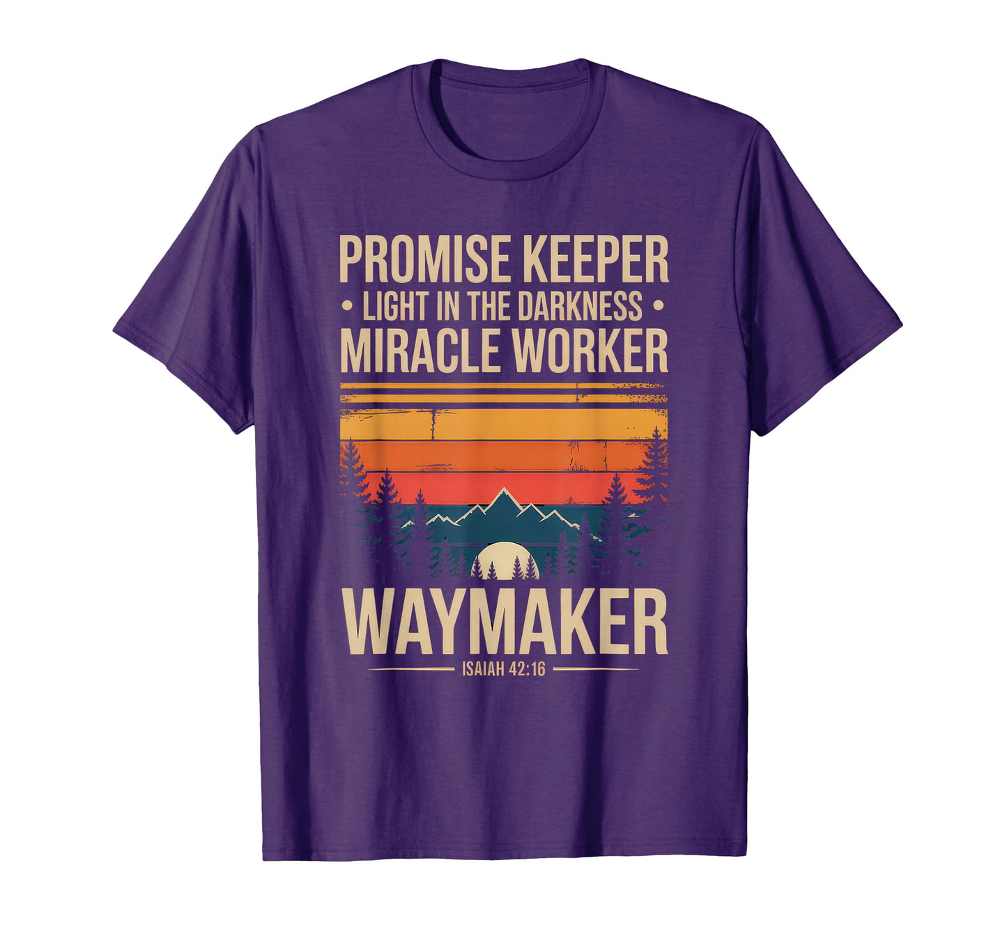 Waymaker Tshirt Promise Keeper Miracle Worker God Christian T-Shirt