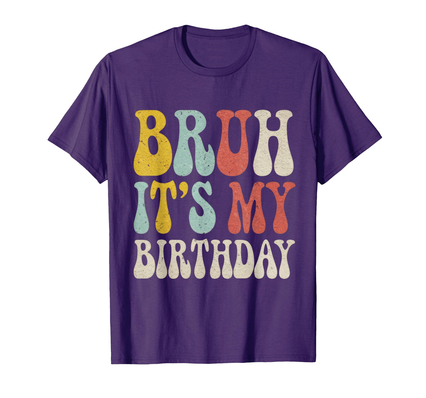 Bruh It's My Birthday Funny Birthday Boy Teen Gamer Meme T-Shirt