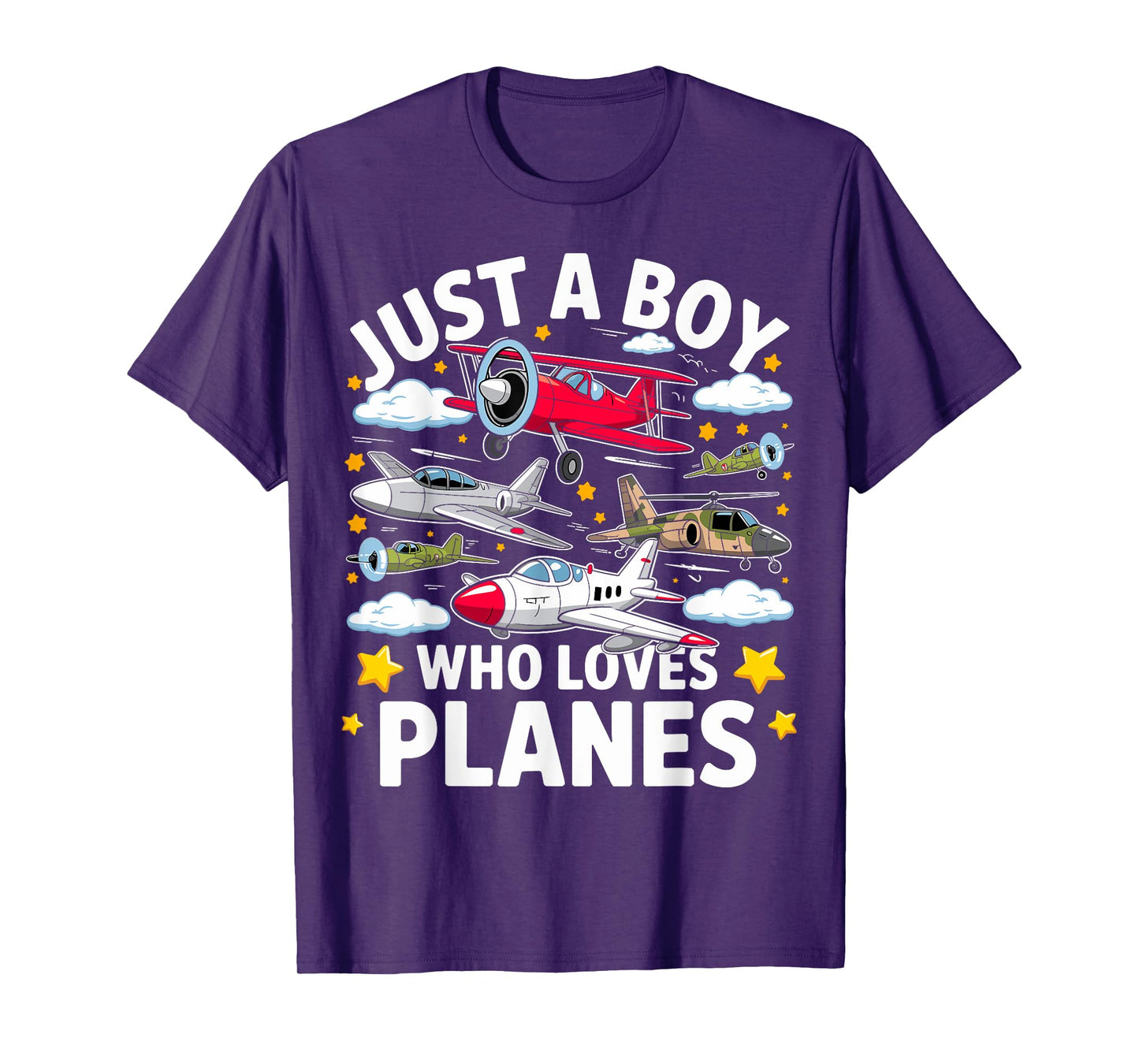 Aircraft Lovers Just A Boy Who Loves Planes Airplane T-Shirt