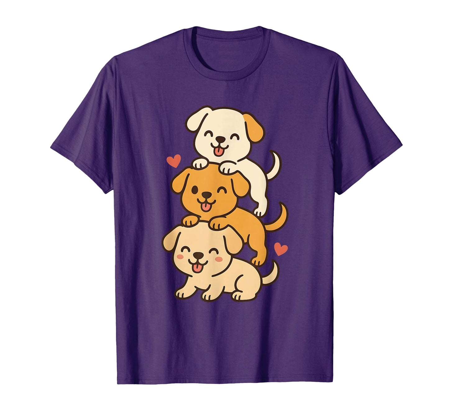 Cute Kawaii Puppies Neko Funny Dog Lover Gift Women Girl T-Shirt