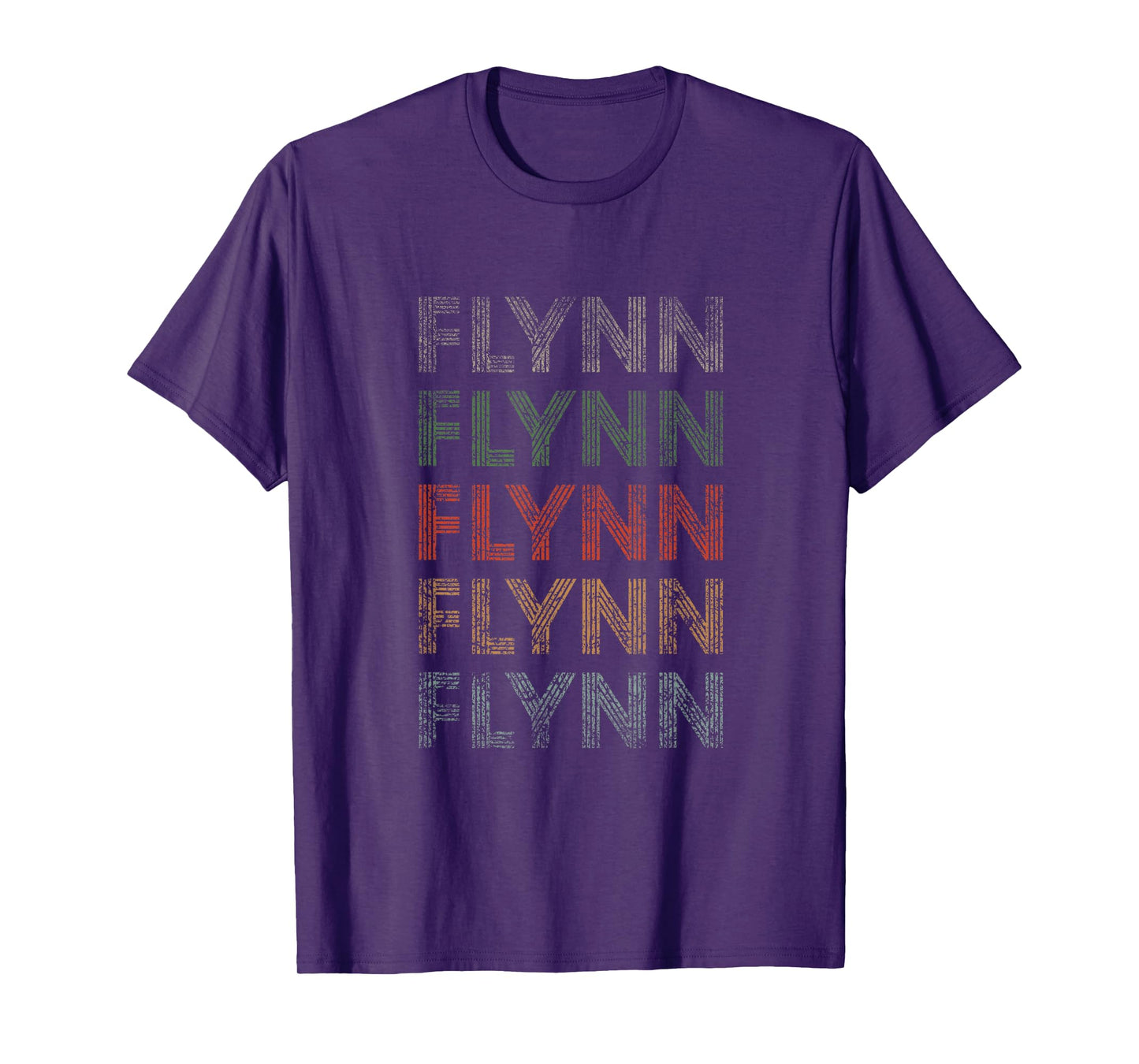Flynn First Name Grunge Style Vintage Retro T-Shirt