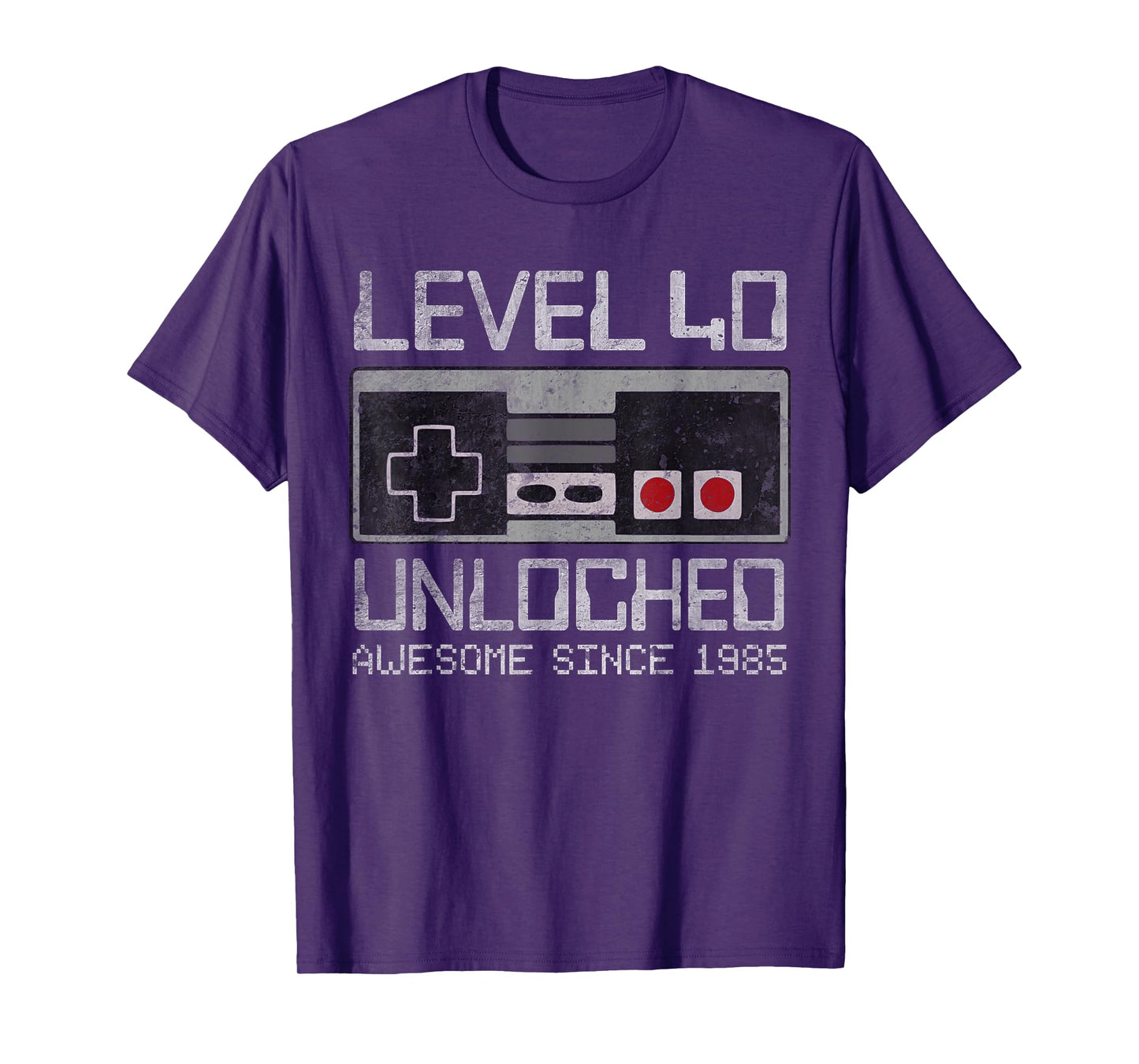 Level 40 Unlocked 40th Birthday 40 Year Old Video Gamer Men T-Shirt