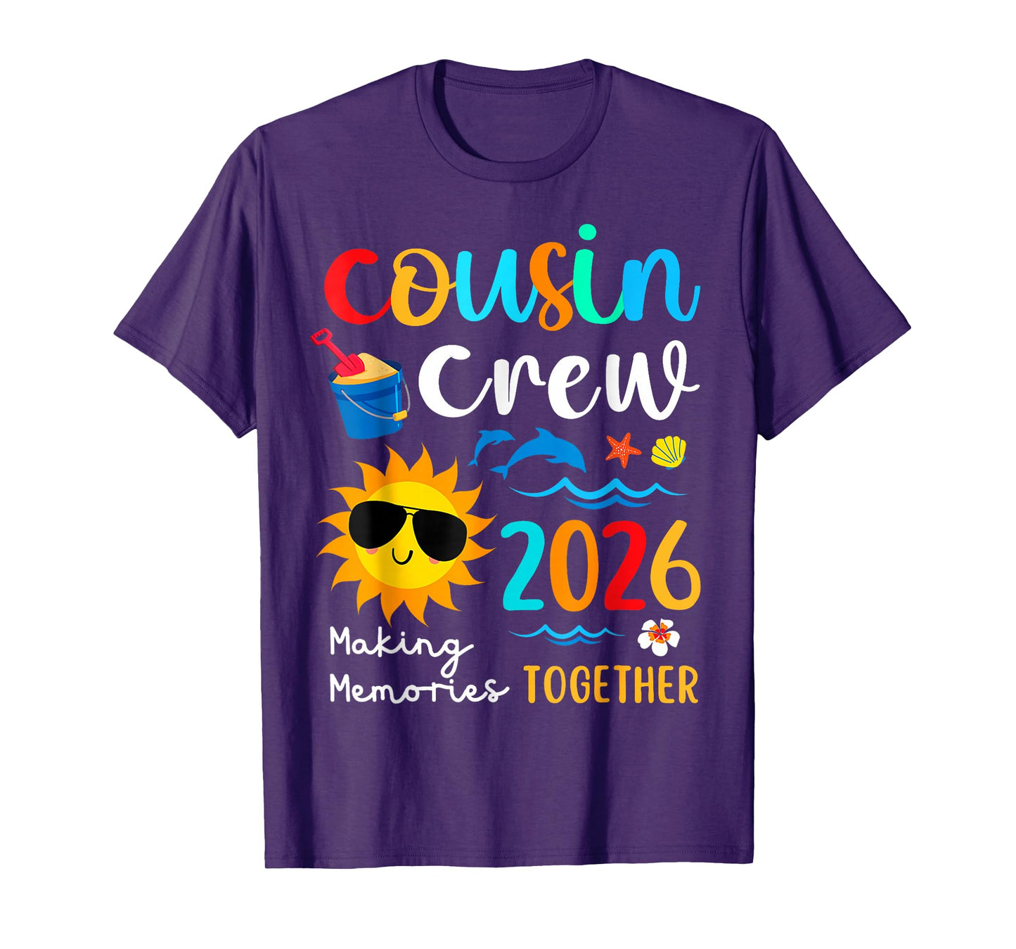 Cousin Crew 2026 Summer Vacation Beach Family Trips Matching T-Shirt