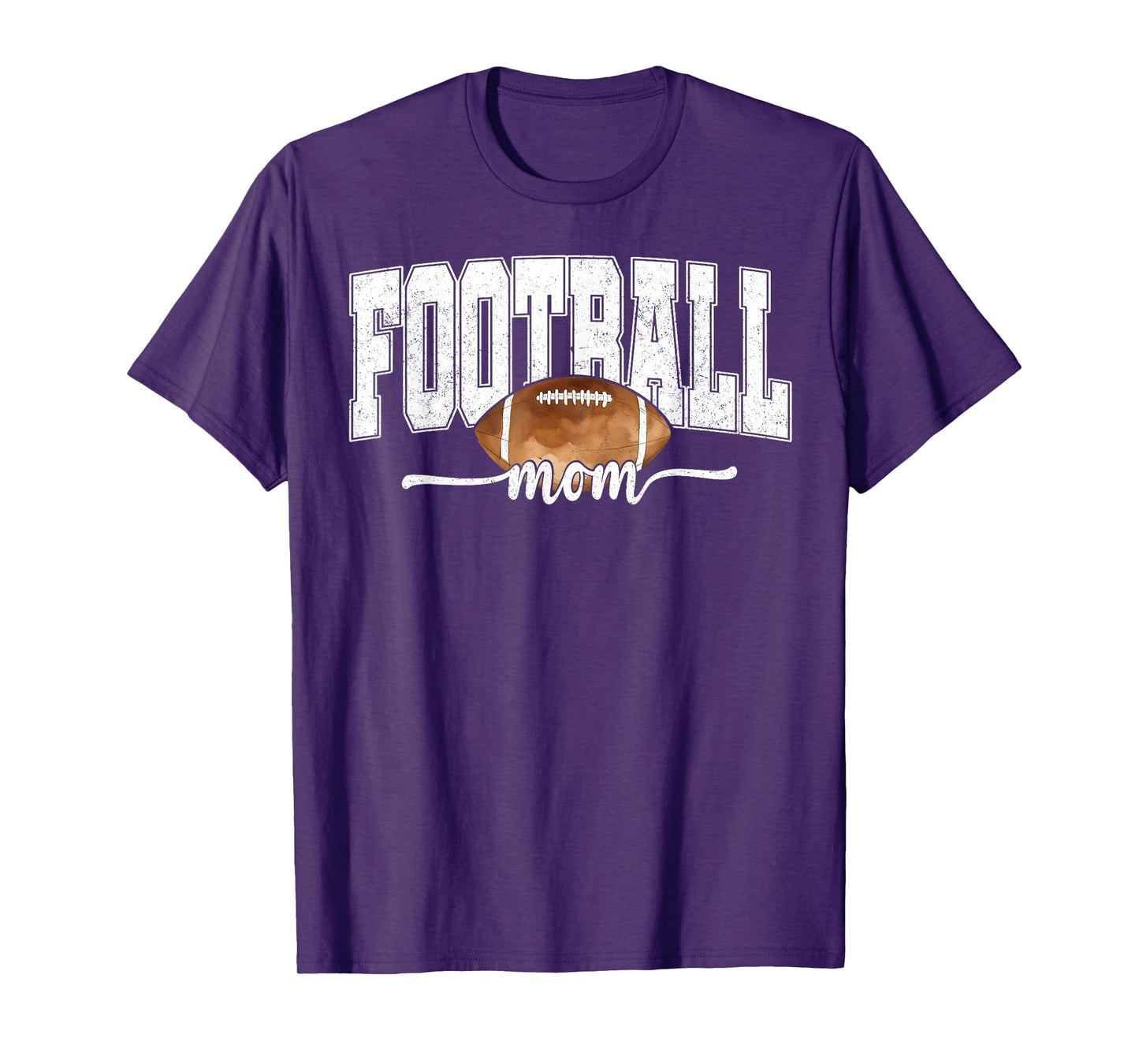 Football Mama Fall Retro Football Mom Game Day Cheer Season T-Shirt