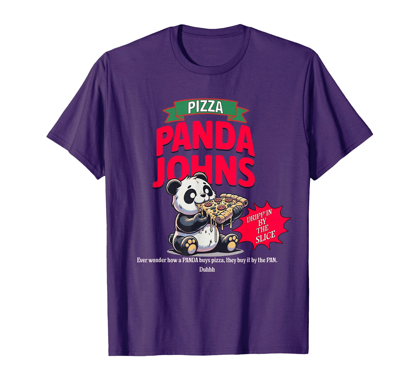 Panda Johns Pizza Lovers T-Shirt