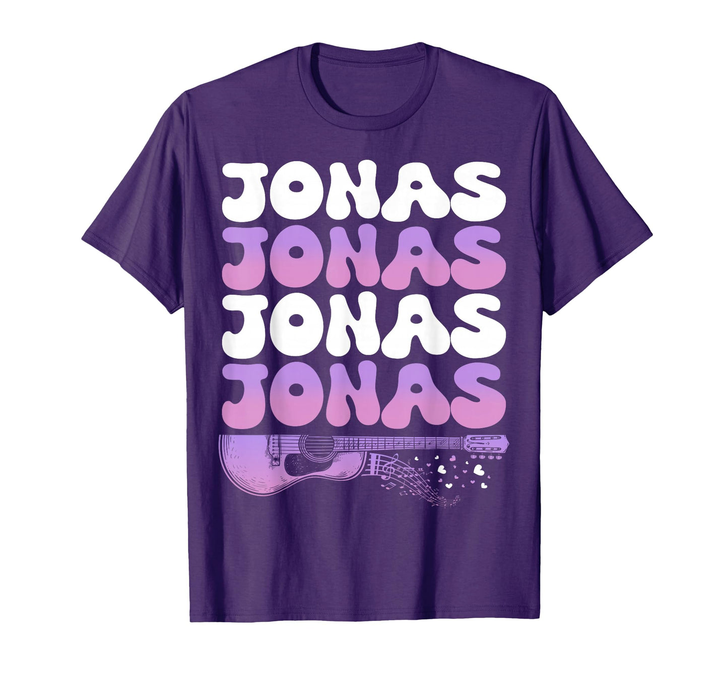 Retro Jonas First Name I Love Jonas 80's Groovy T-Shirt