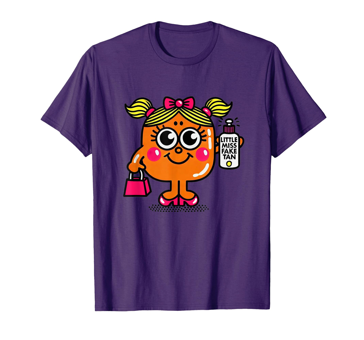 Little Miss Fake Tan Funny Beauty Self-Tanning Humor T-Shirt