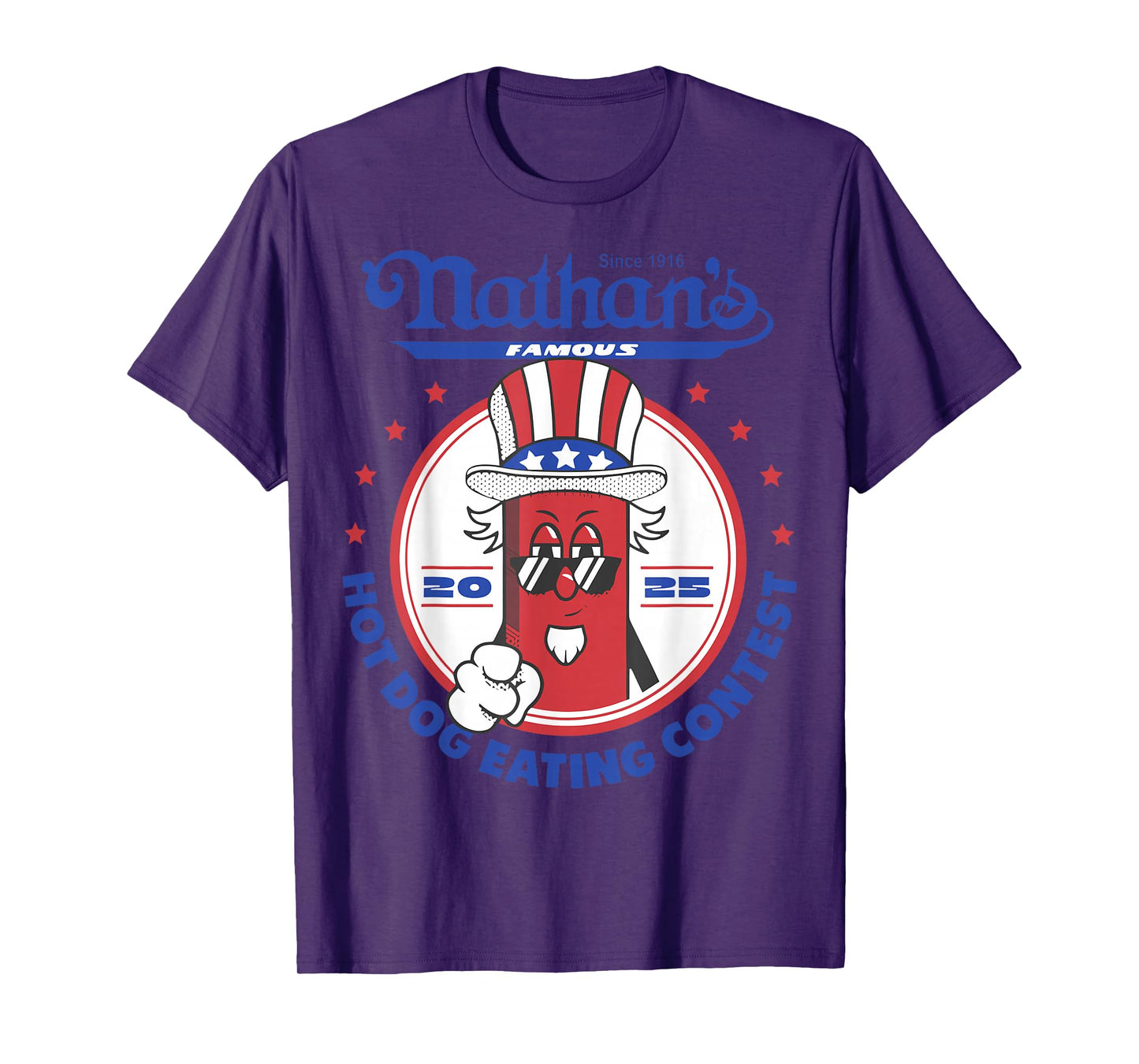 Nathan’s Famous Hot Dog Eating Contest 2025 Funny T-Shirt