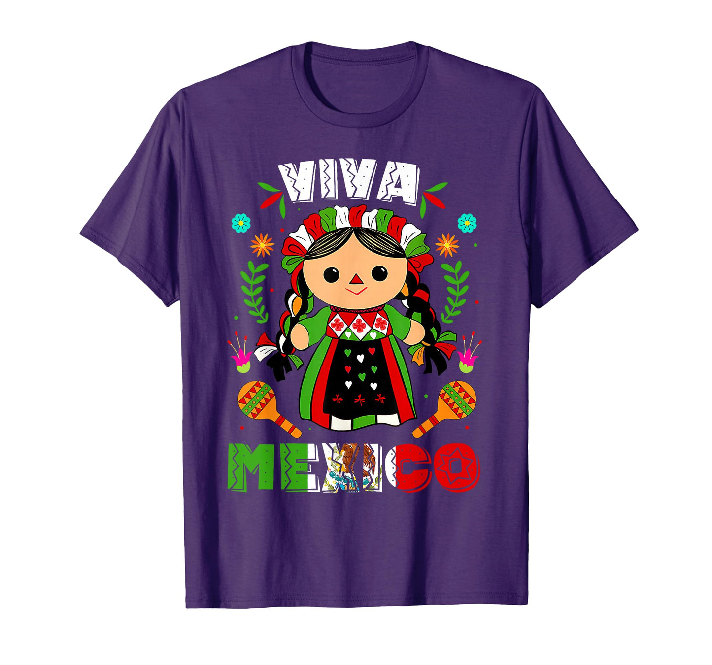 Viva Mexico Kids Independence Day Funny Dance Mexican T-Shirt