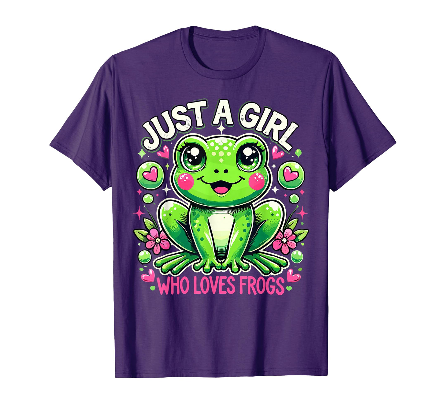 Frog Lover Just a Girl Who Loves Frogs T-Shirt