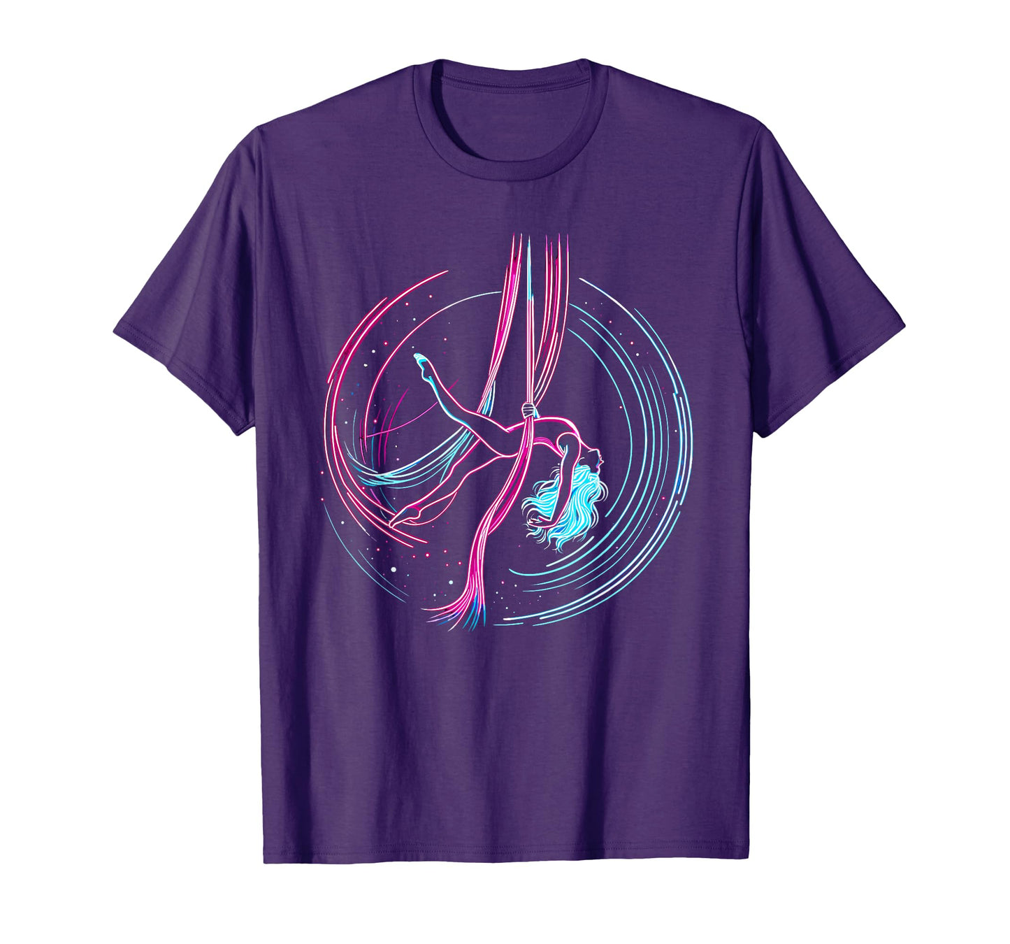 Aerial Yoga Gift For An Aerialist Unisex-Adult Yoga T-Shirt Black Short Sleeve Small