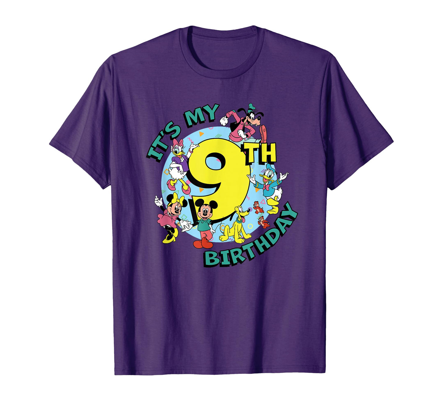 Disney Mickey and Friends It's My Ninth 9th Birthday T-Shirt