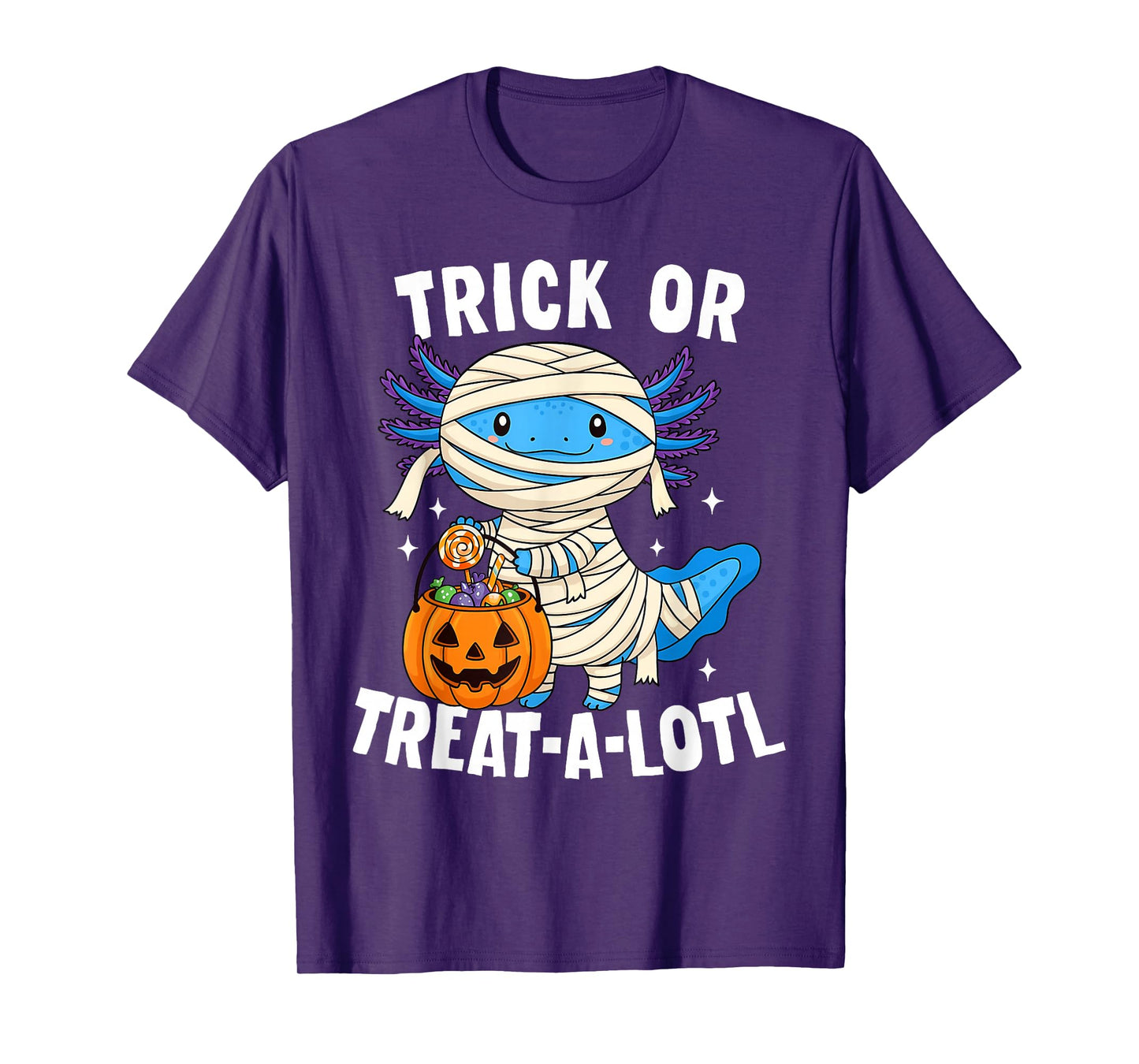 Trick Or Treat-a-Lotl Axolotl Halloween Costume Toddler Kids T-Shirt