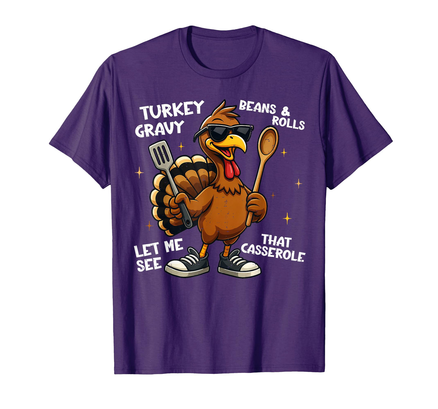 Turkey Gravy Beans and Rolls Casserole Funny Thanksgiving T-Shirt