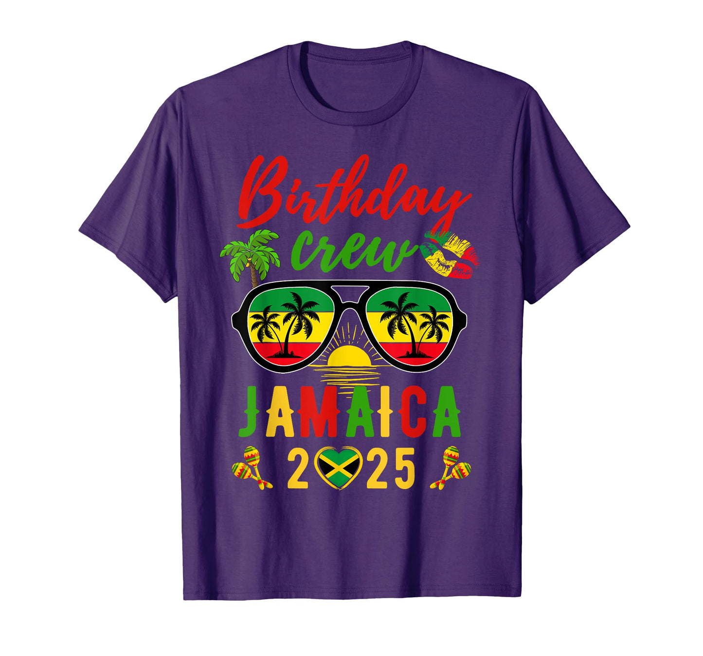 Birthday Queen King Jamaica Girls Trip 2025 Women Matching T-Shirt