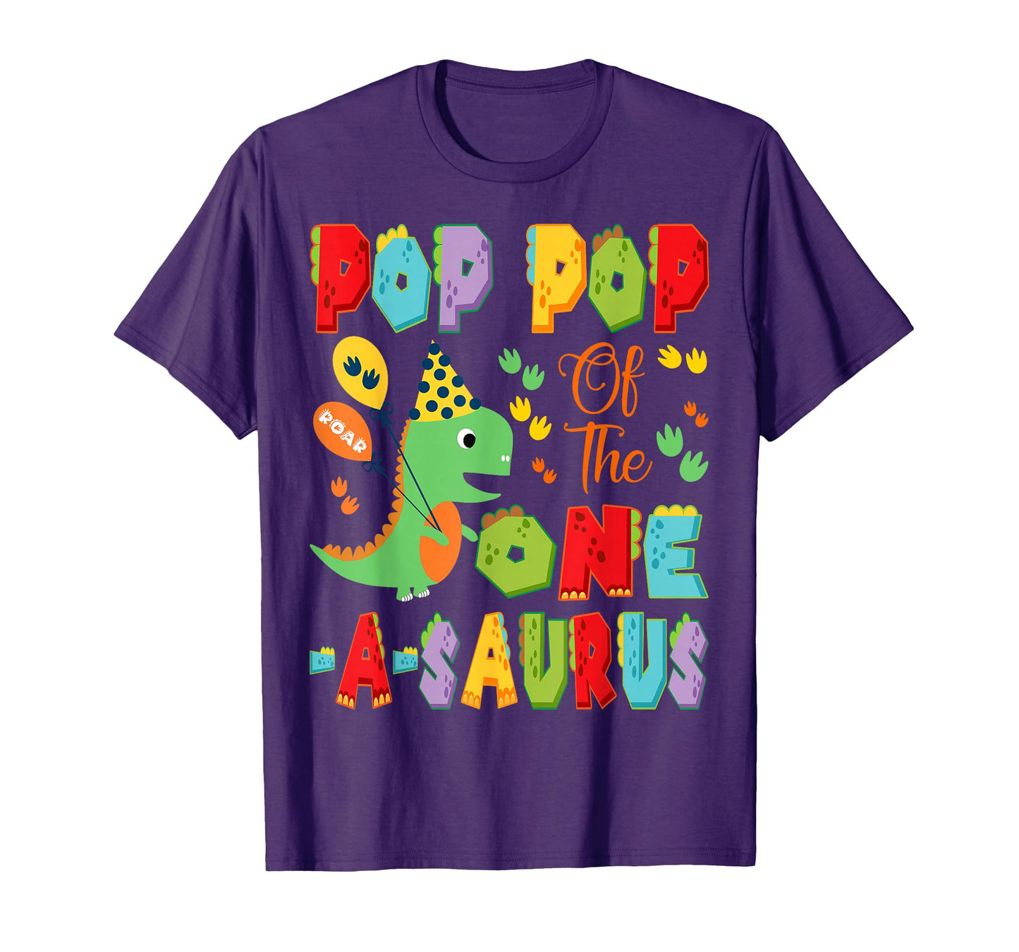Pop Pop Of The One-A-Saurus 1St Birthday Boy Dinosaur T-Shirt