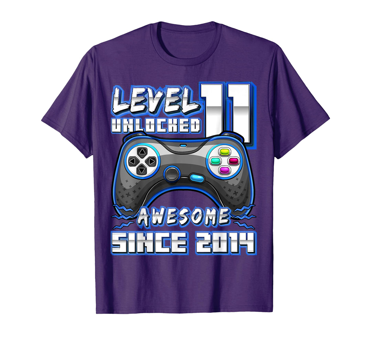 11th Birthday Boy Level 11 Gamer 11 Year Video Game Party T-Shirt