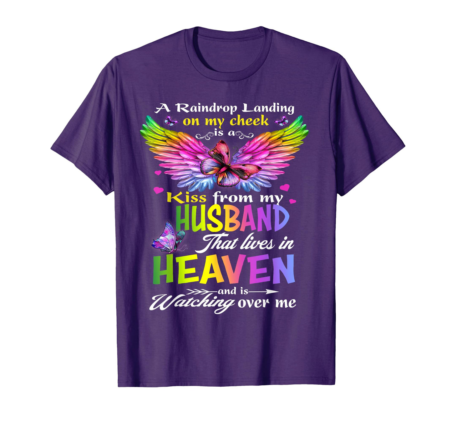 Half Of My Heart Is In Heaven With My Husband My Angel T-Shirt