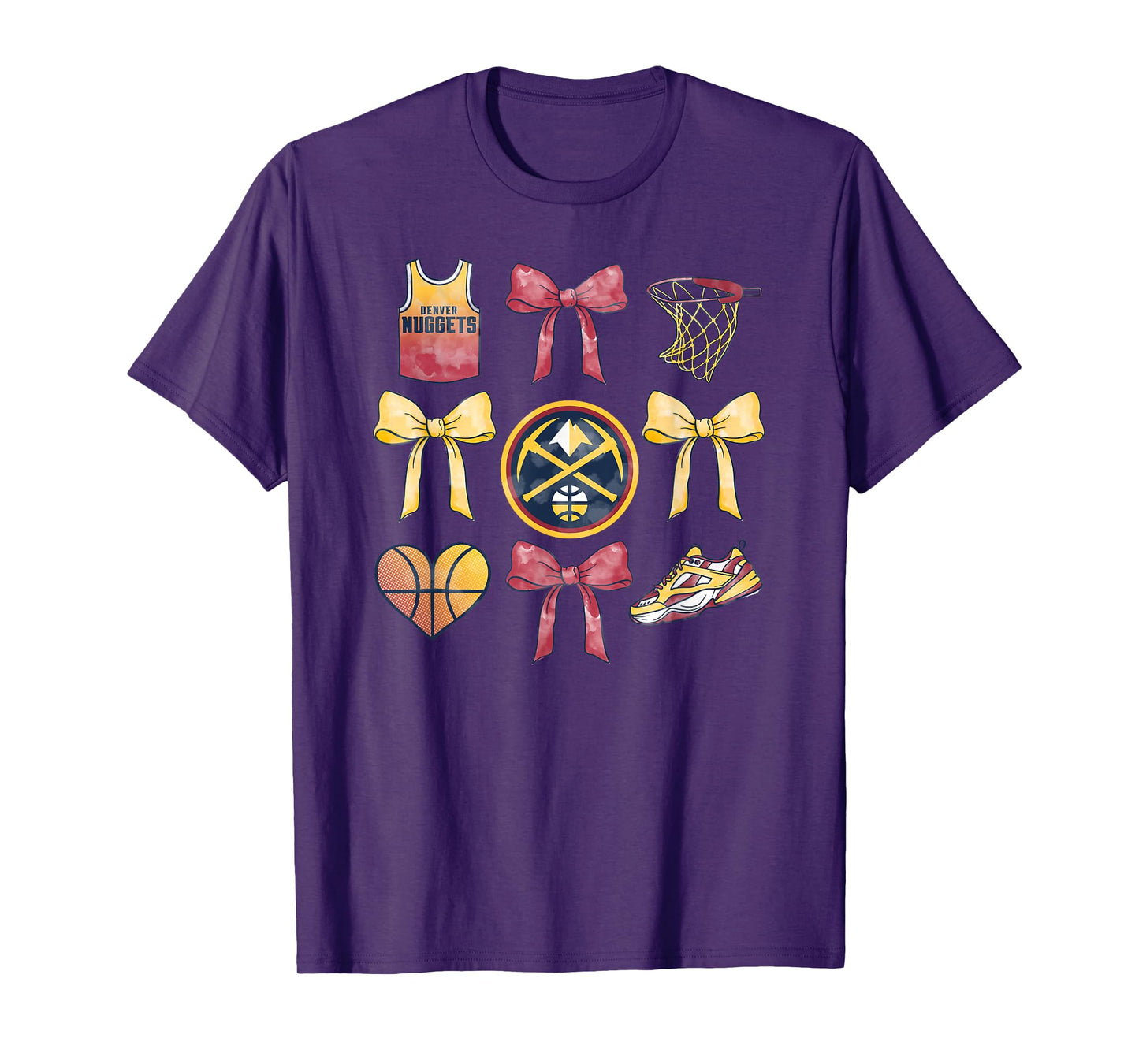 NBA Denver Nuggets Bow Grid T-Shirt