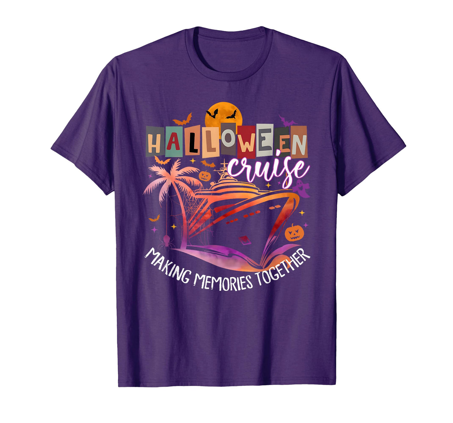 Family Halloween Cruise 2025 Matching Family Cruising Crew T-Shirt