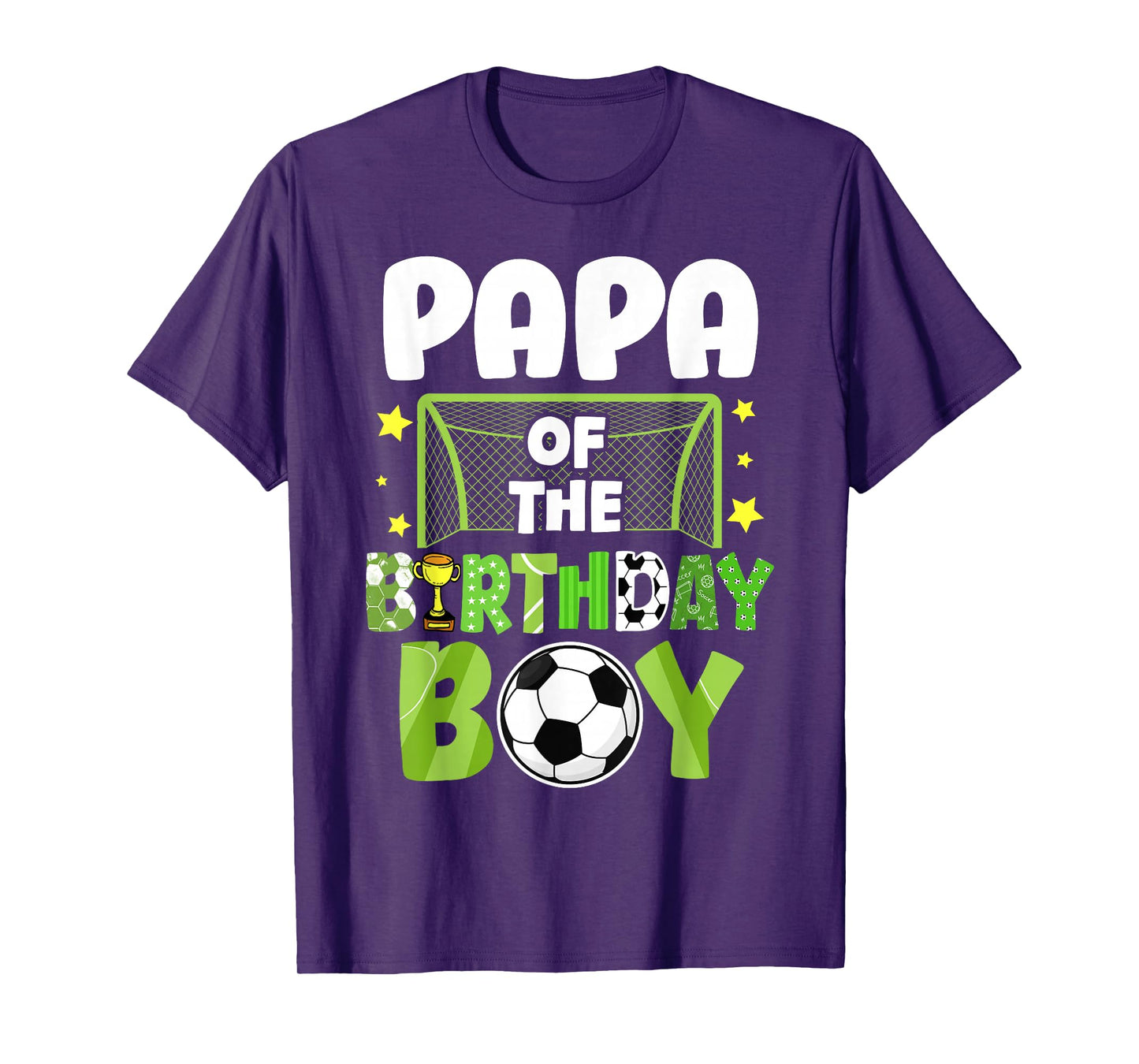 Soccer Papa Birthday Boy Party Soccer Family Matching T-Shirt