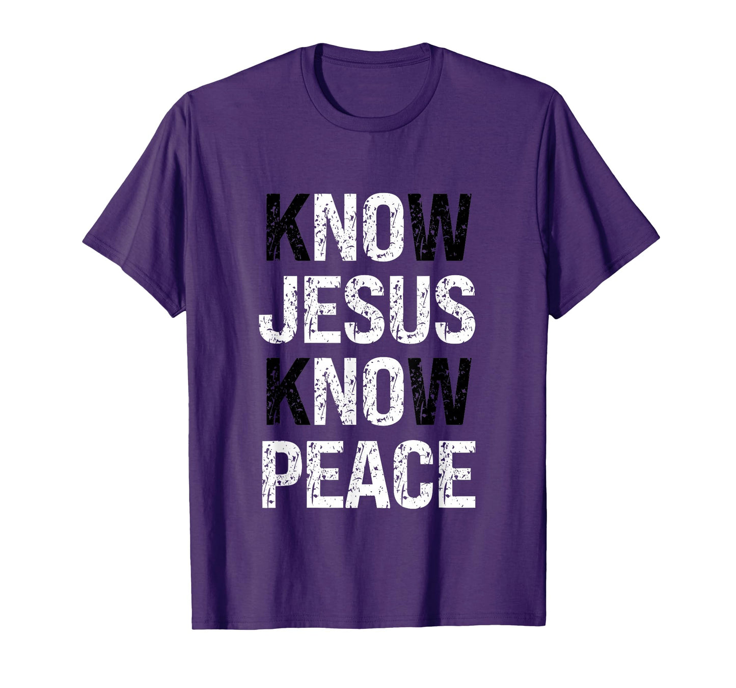 Know Jesus Know Peace Faith Christian T-Shirt