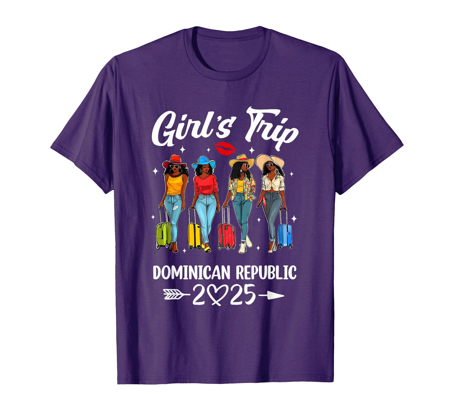 Dominican Republic Girls Trip 2025 Birthday Squad Women T-Shirt
