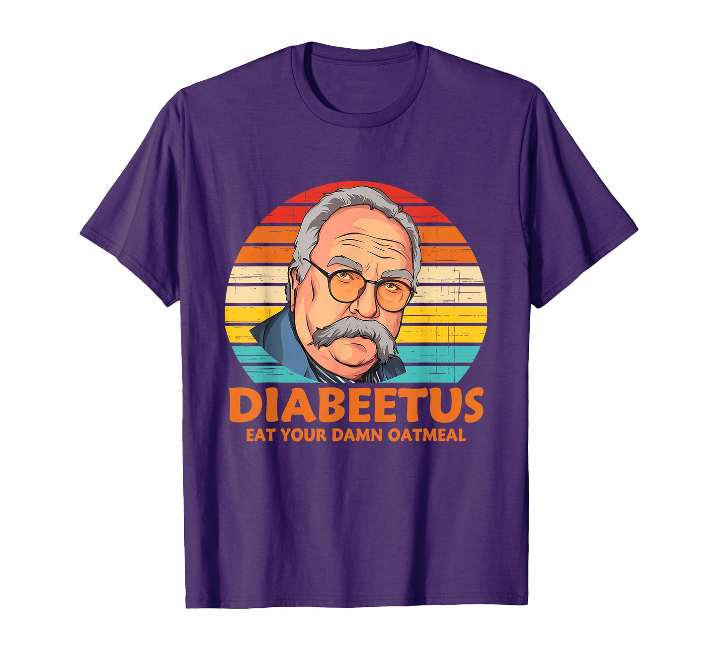 Diabeetus Eat Your Damn Oatmeal Vintage Design T-Shirt