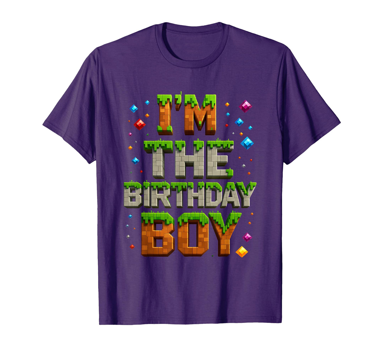 Video Gamer Pixel Number I'm The Birthday Boy Bday Party T-Shirt