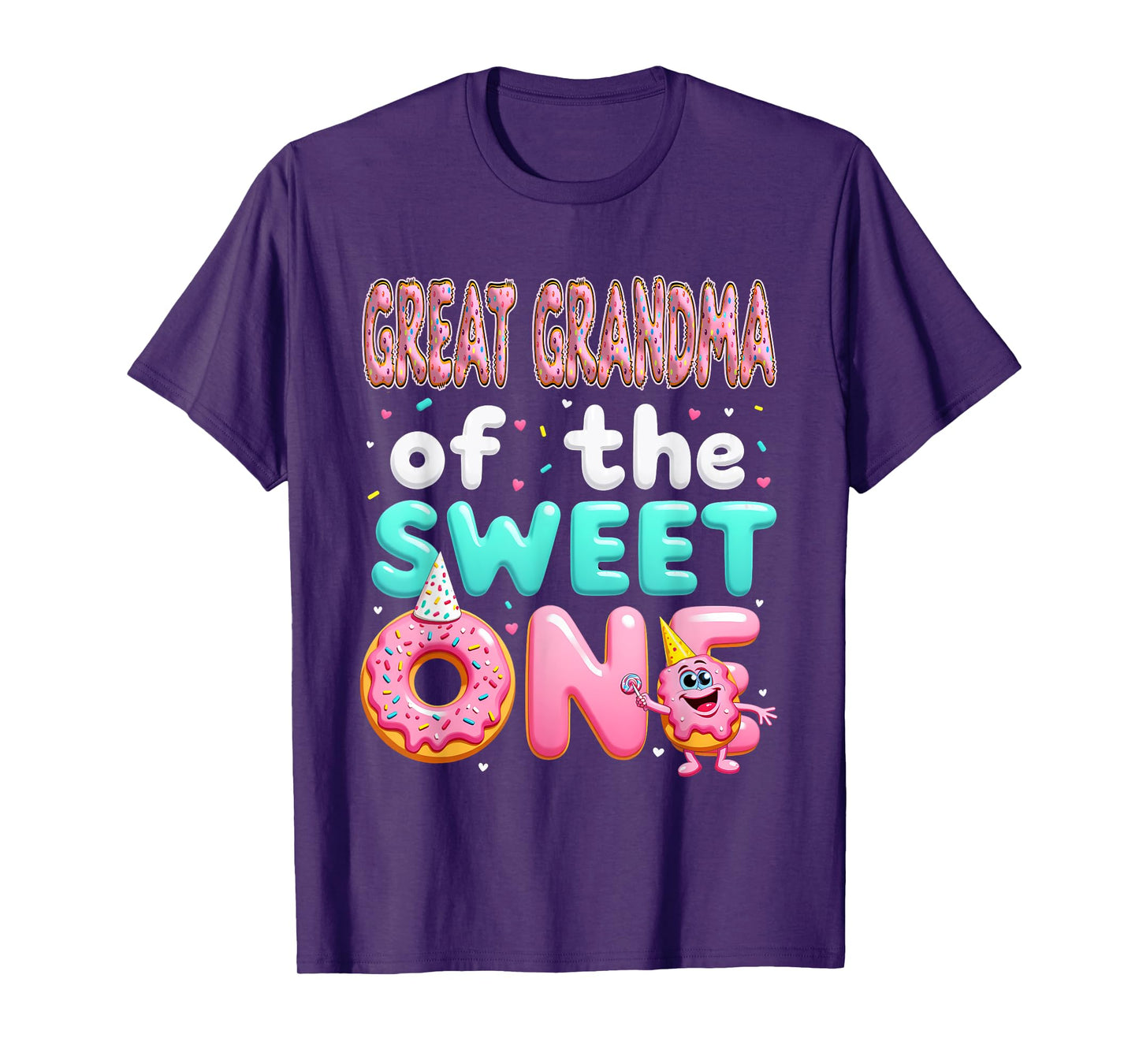 1st Birthday Donut Great Grandma Of The Sweet One T-Shirt