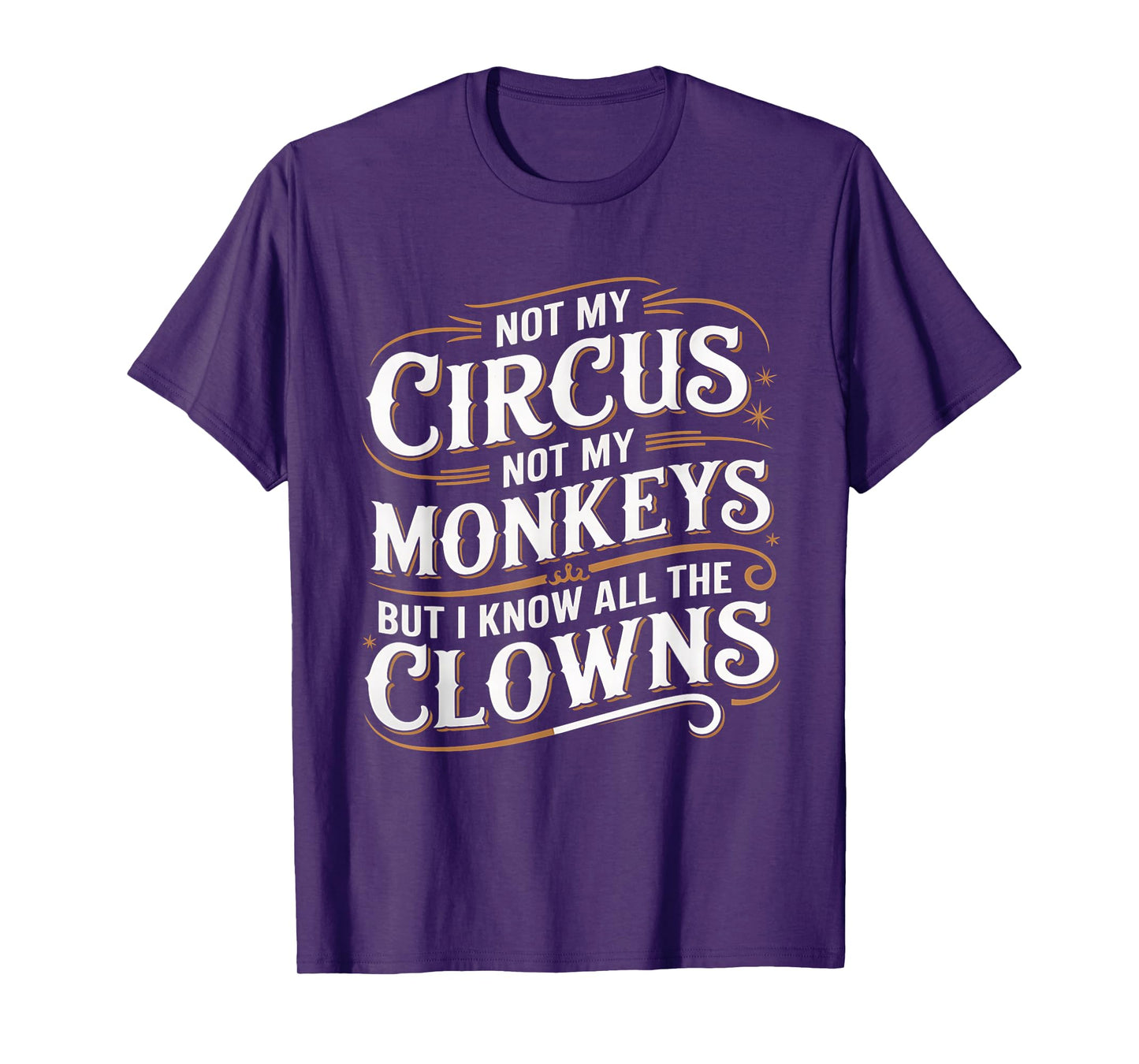 Not My Circus Not My Monkeys But I Know All The Clowns Funny T-Shirt