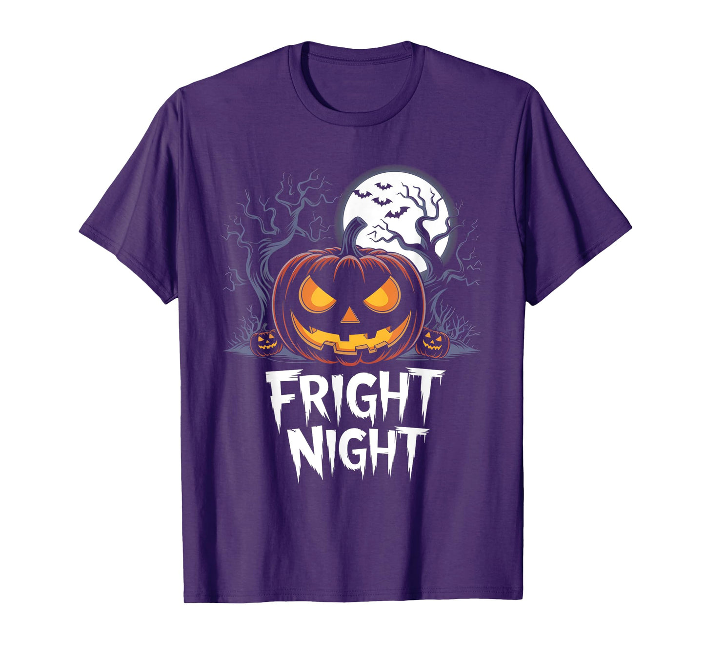 Halloween Pumpkin Jack O Lantern Face Fright Night T-Shirt