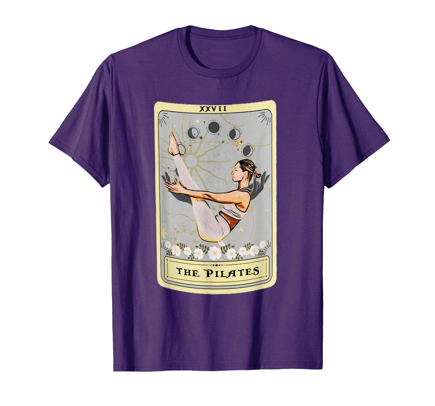 The Pilates Tarot Card Women's Unisex-Kids Vintage Black Cartoon T-Shirt
