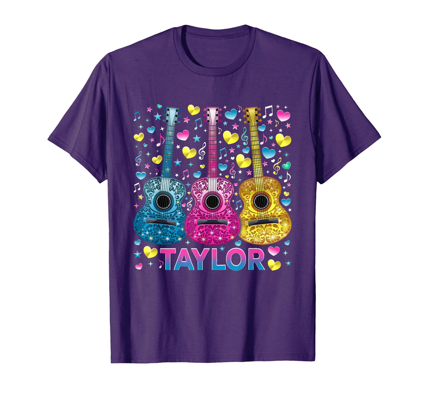 Funny Girl Retro Taylor First Name Personalized Groovy 80's T-Shirt