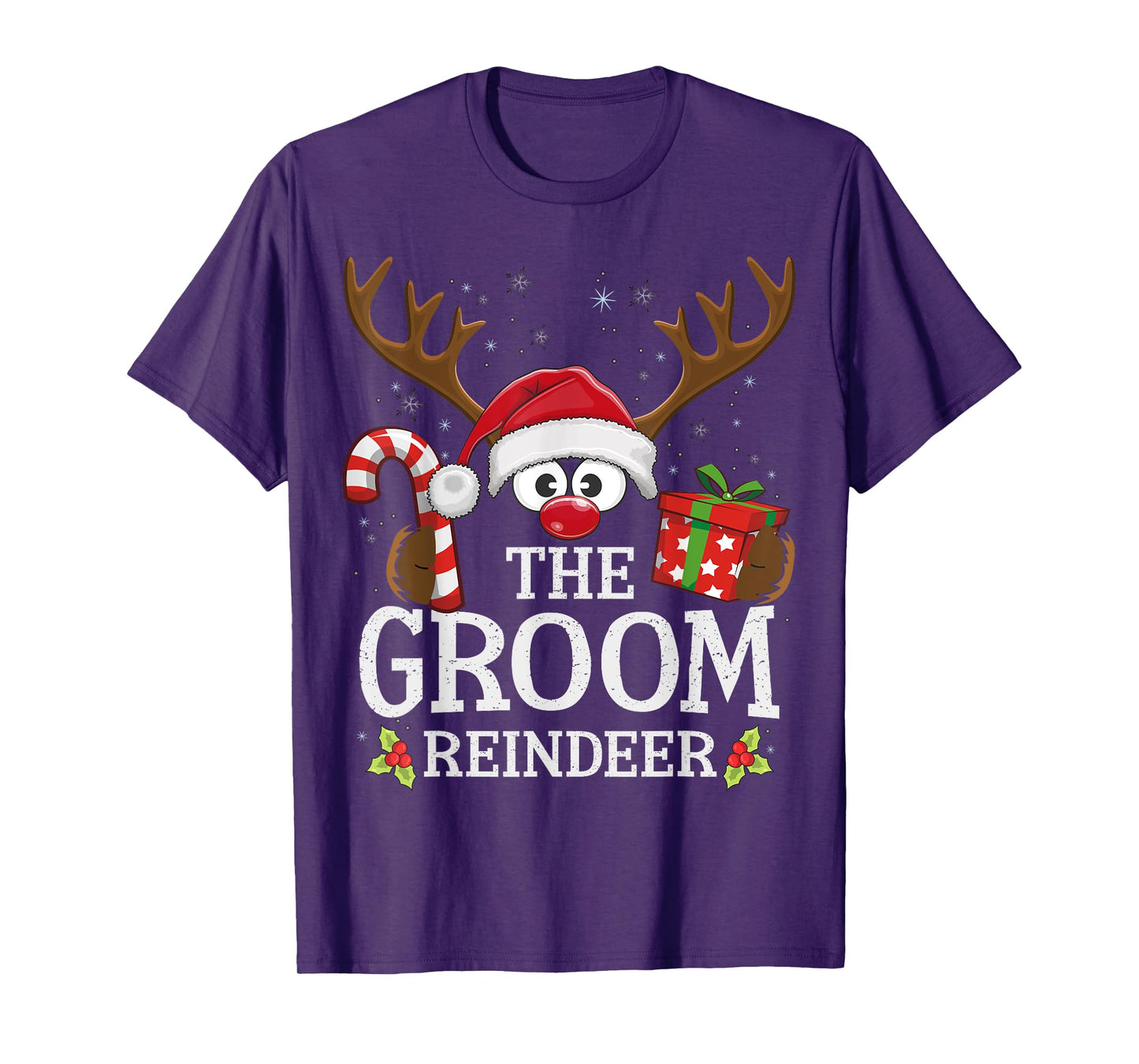 Christmas Matching The Groom Reindeer Family T-Shirt