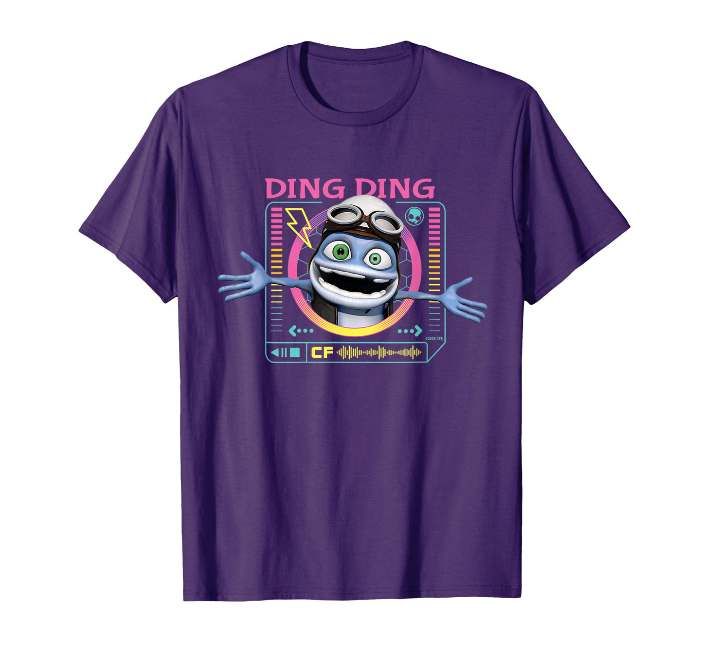 Crazy Frog Retro Music Player for Kids Funny Ding Ding T-Shirt