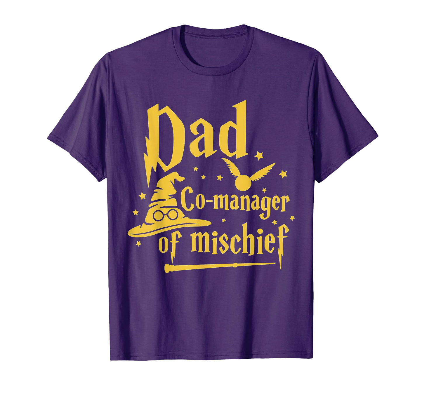 Magical Dad Manager of Mischief Birthday Family Matching T-Shirt