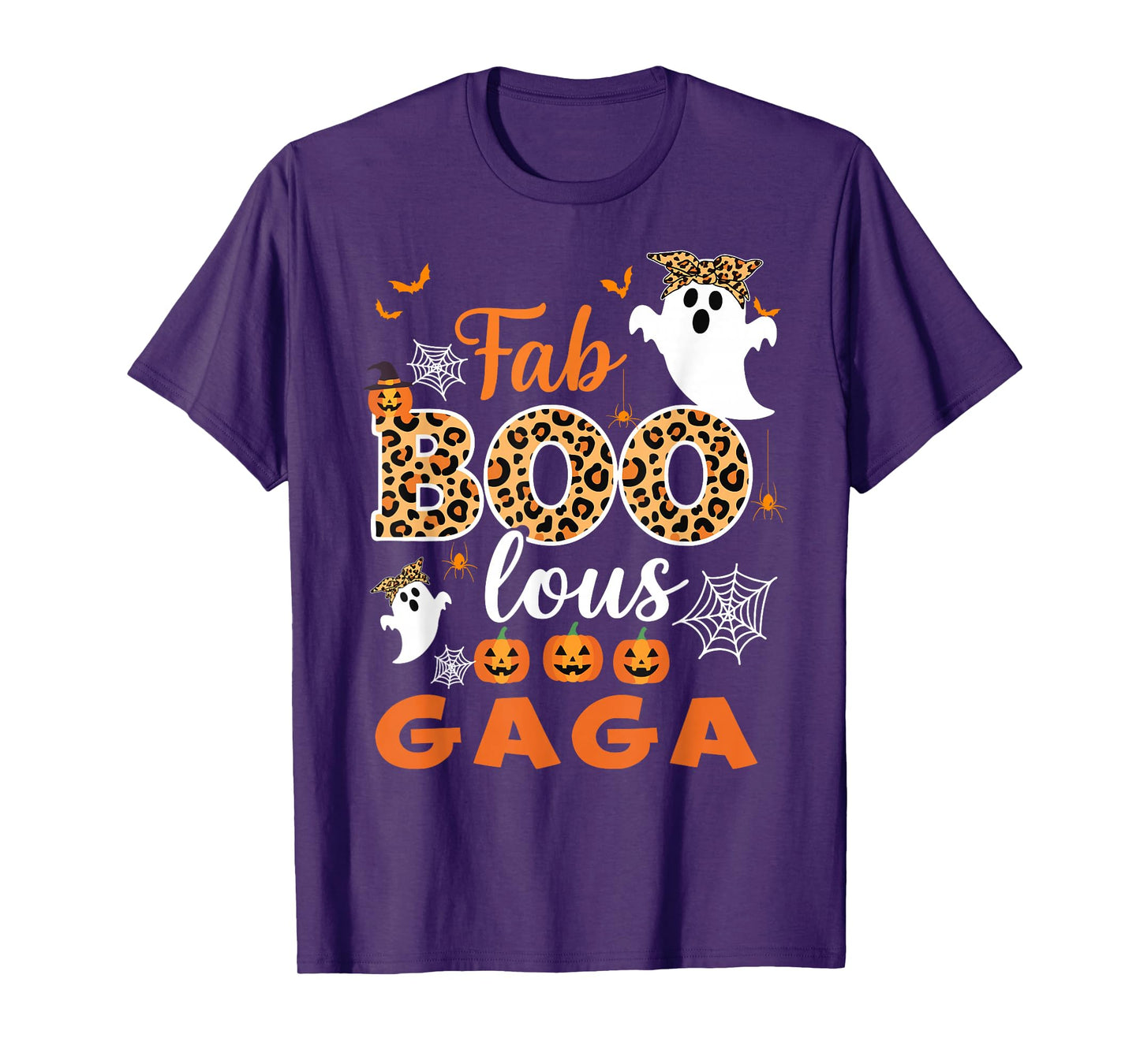 Cute Leopard Fab Boo Lous Gaga Spooky Halloween Costume Gift T-Shirt