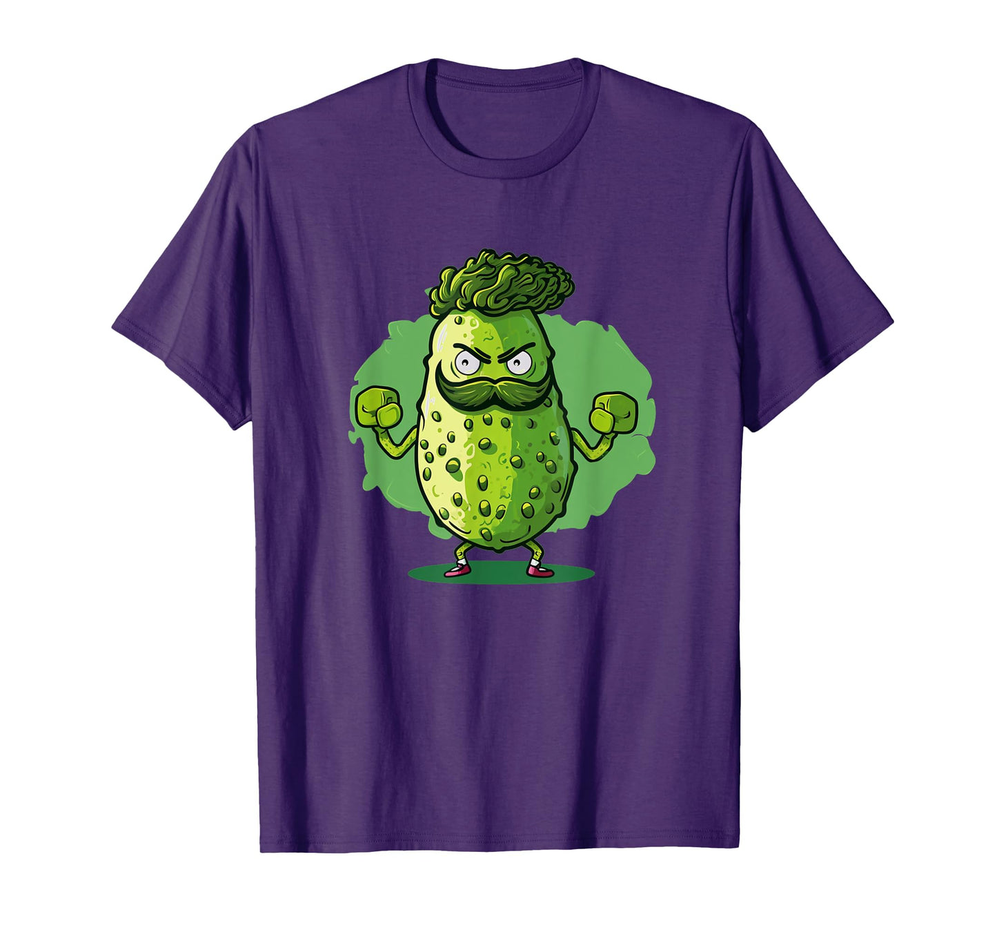 Funny looking pickle outfit with muscle for gym fans T-Shirt