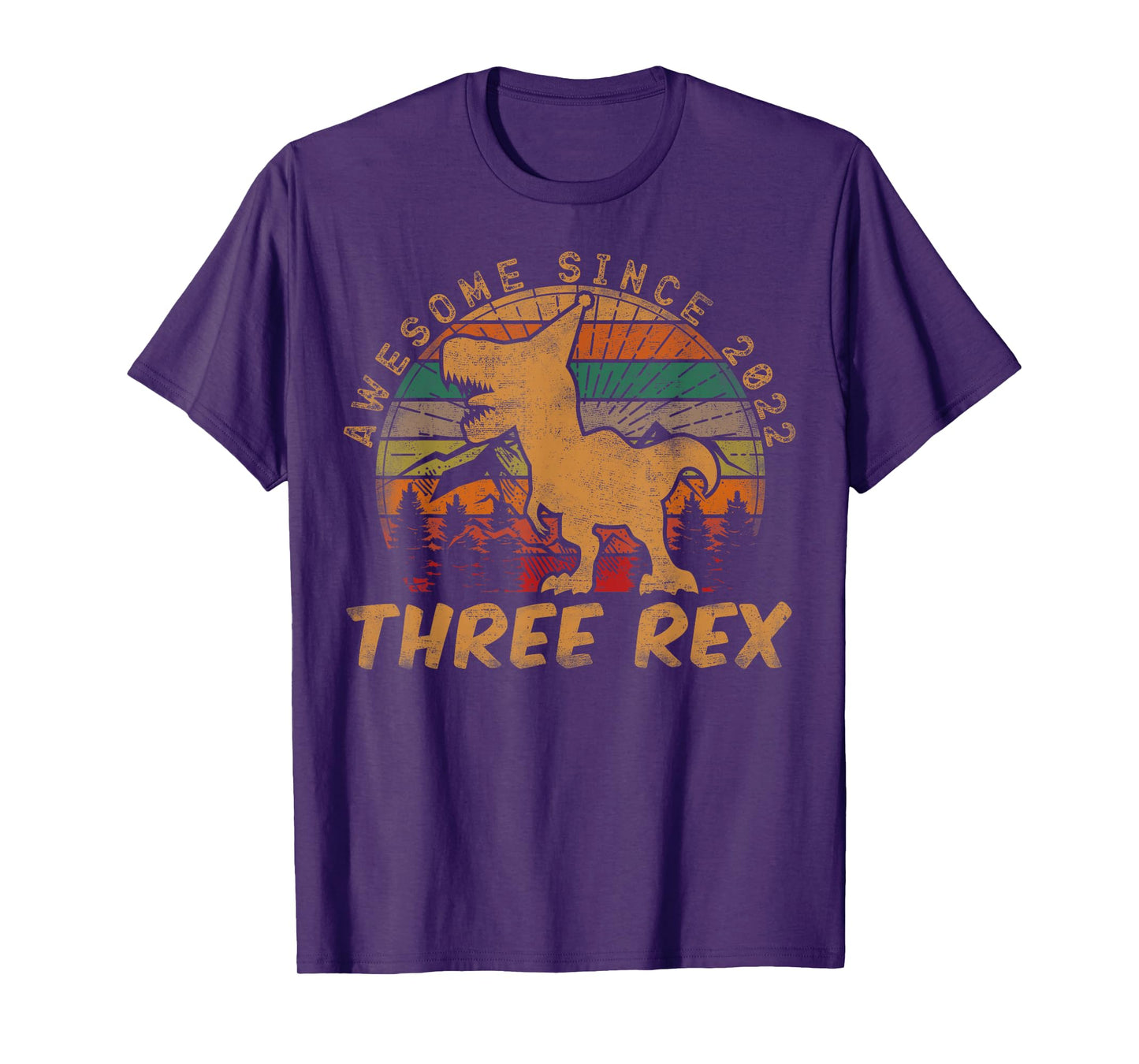 Three Rex 3rd Birthday Gifts Third Dinosaur 3 Year Old T-Shirt