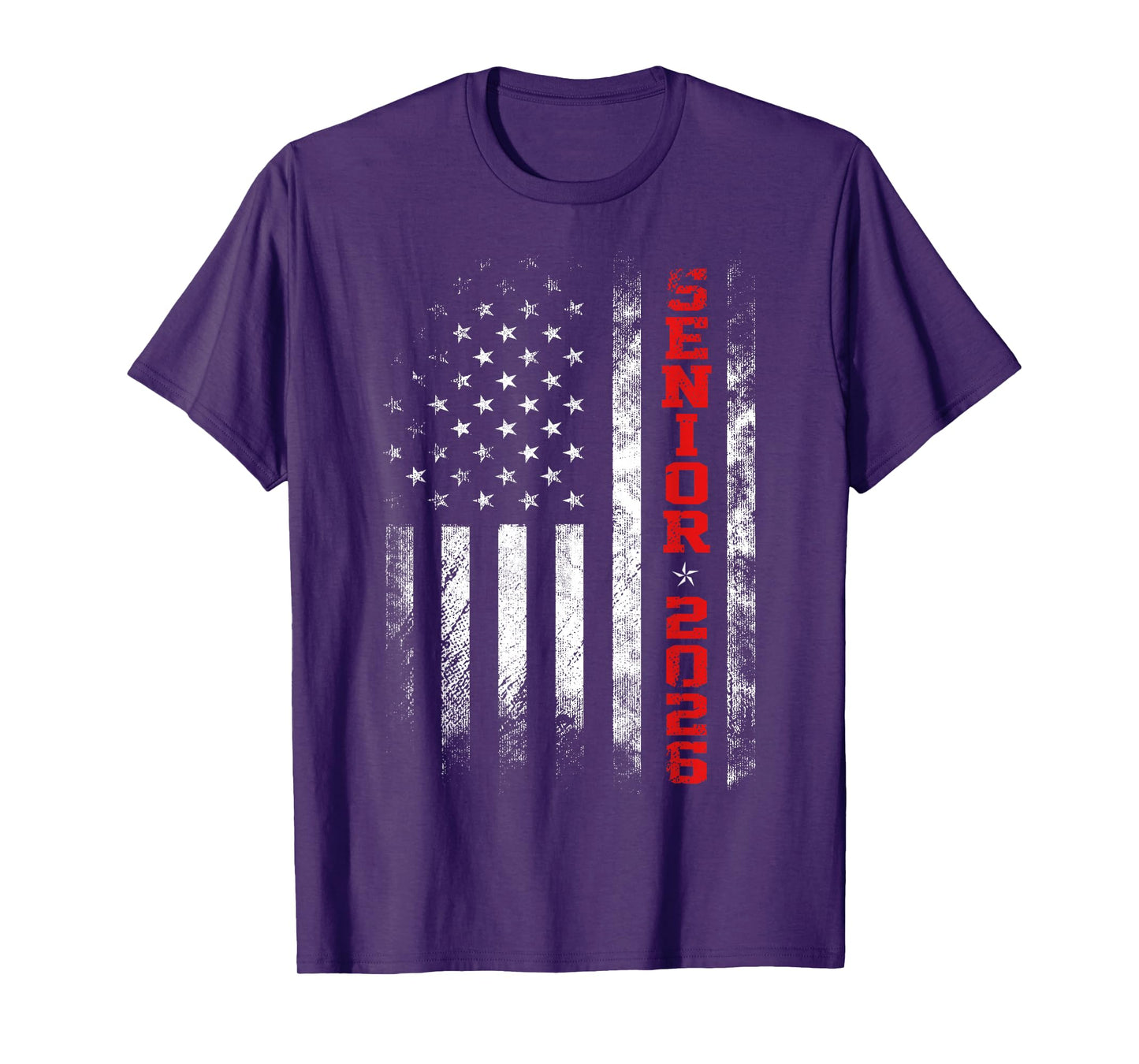 Senior Year 2026 American Flag USA Graduation Class Of 2026 T-Shirt