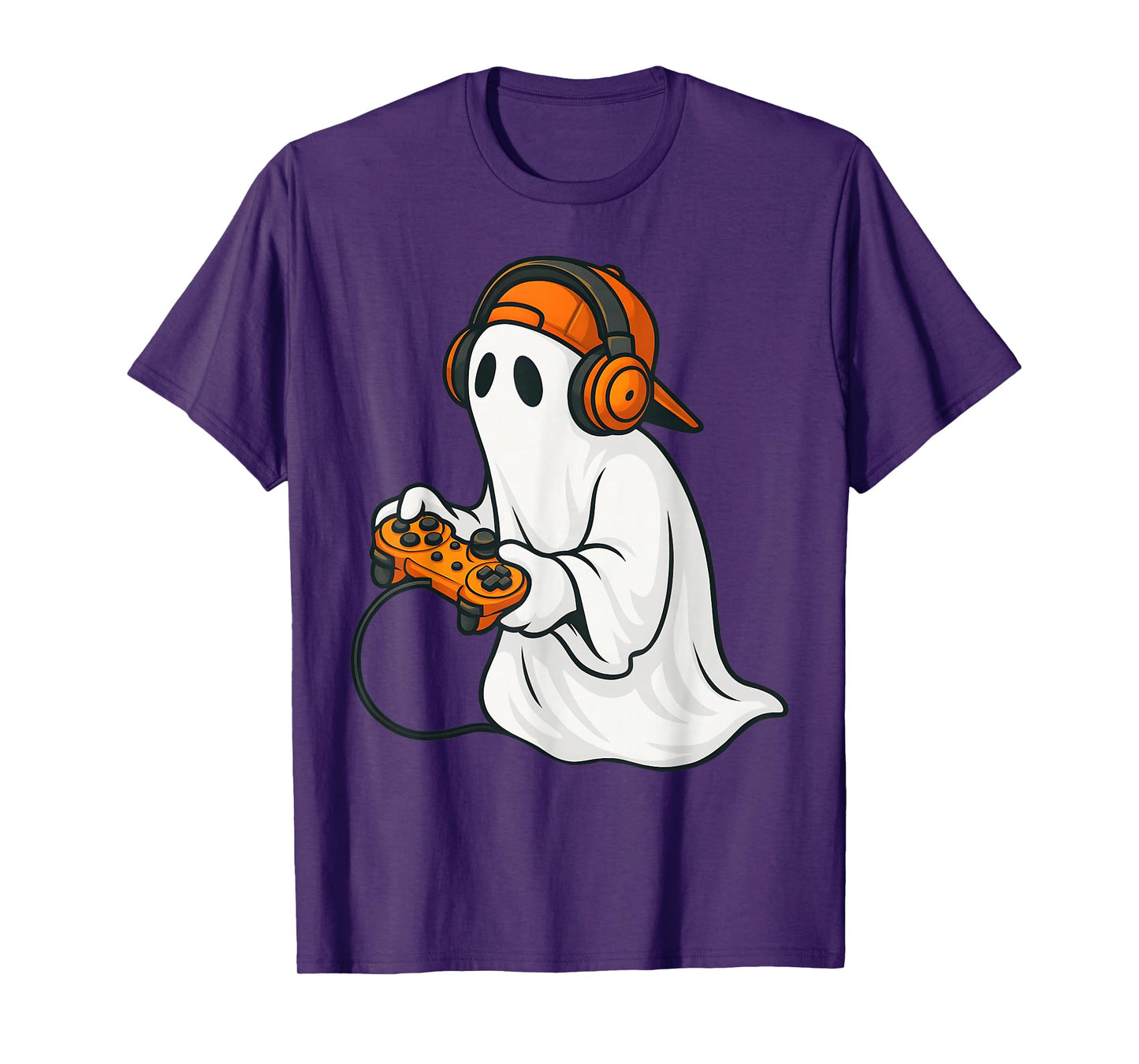 Halloween Scary Ghost Gamer Funny Video Gaming Boys Men Kids T-Shirt